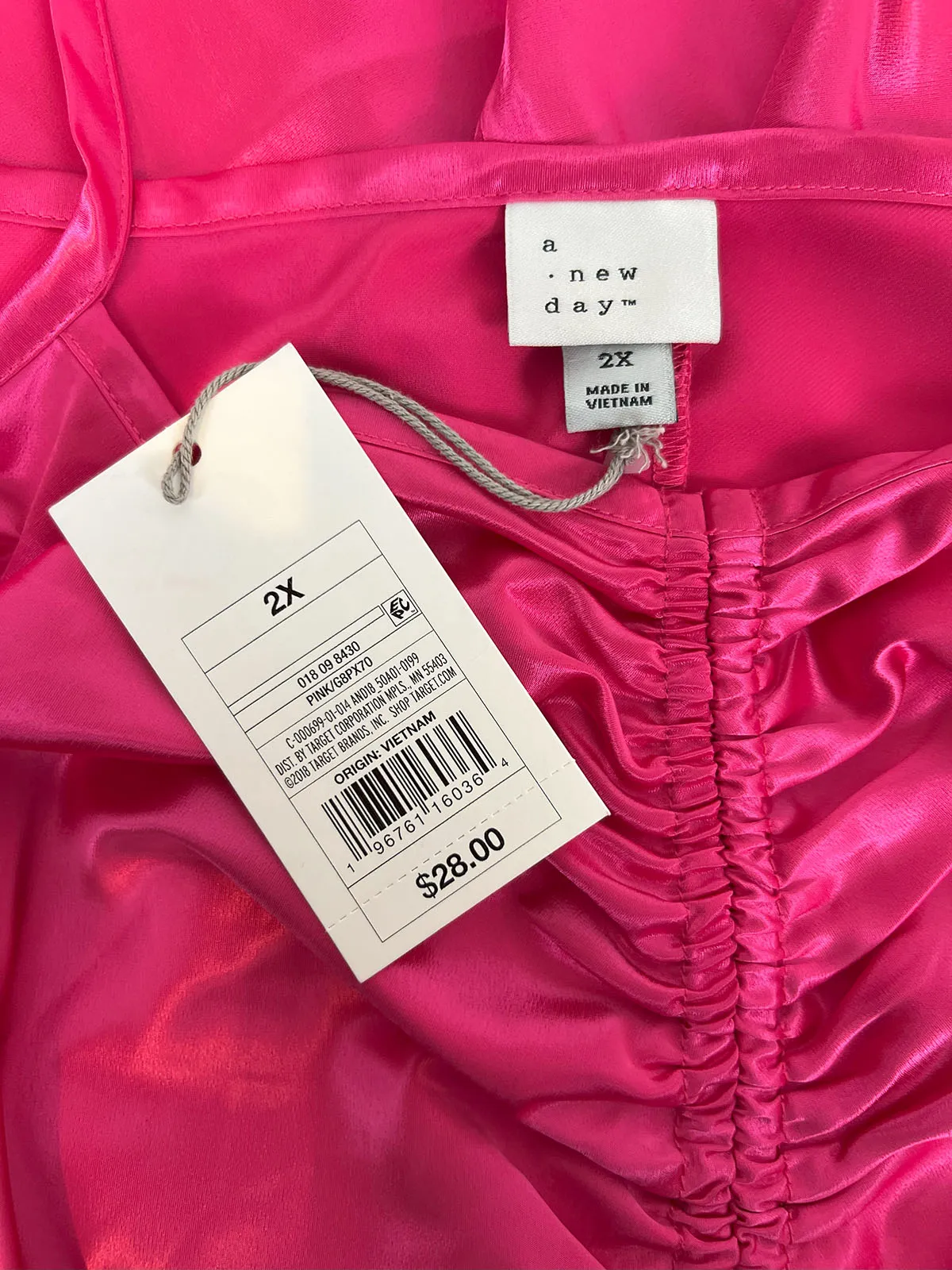 Une Nouvelle Journée Robe de Nuit Rose Vif Taille 22W NEUVE AVEC ÉTIQUETTE