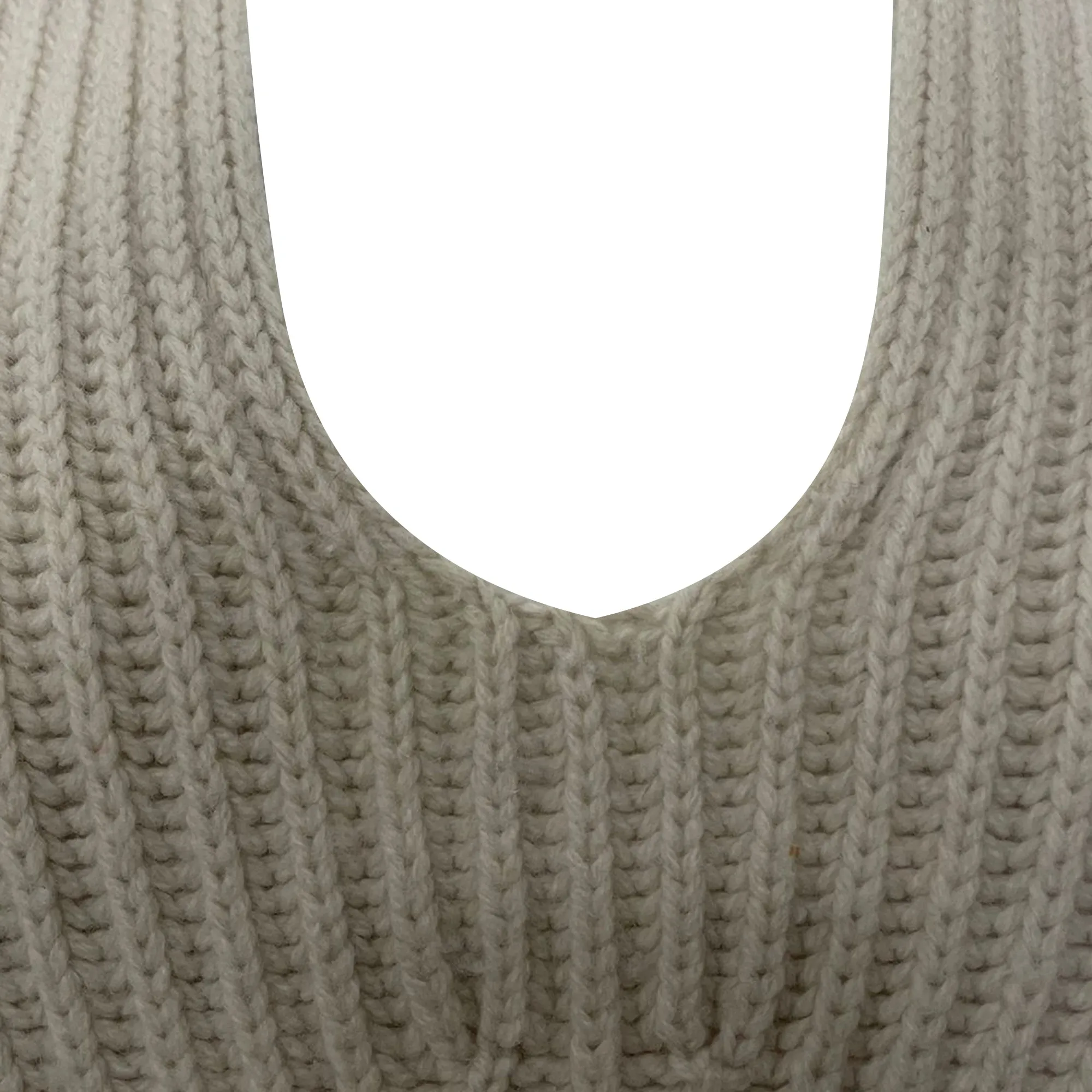 Pull tricoté en laine beige Acne Studios
