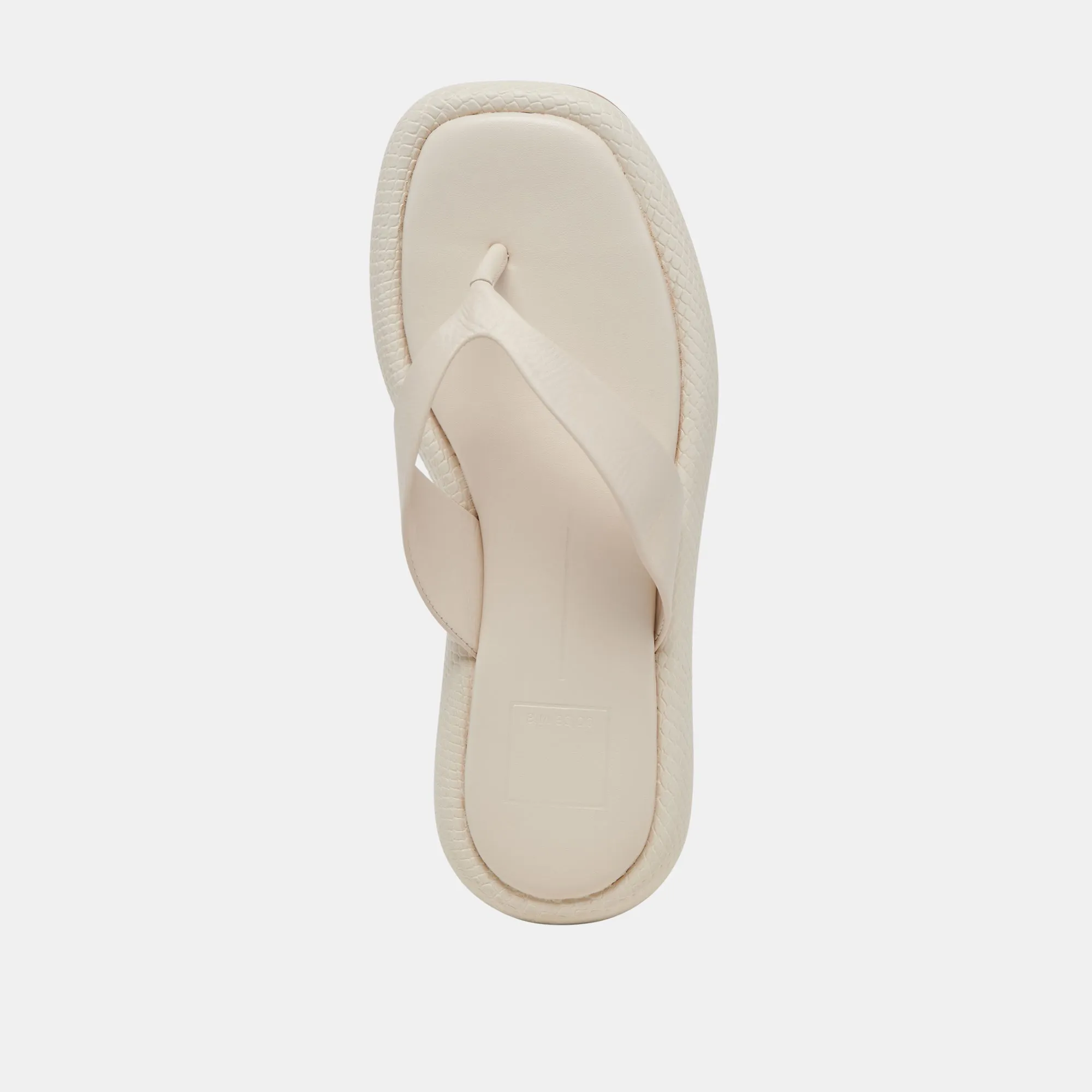SANDALES ADIN EN CUIR IVOIRE