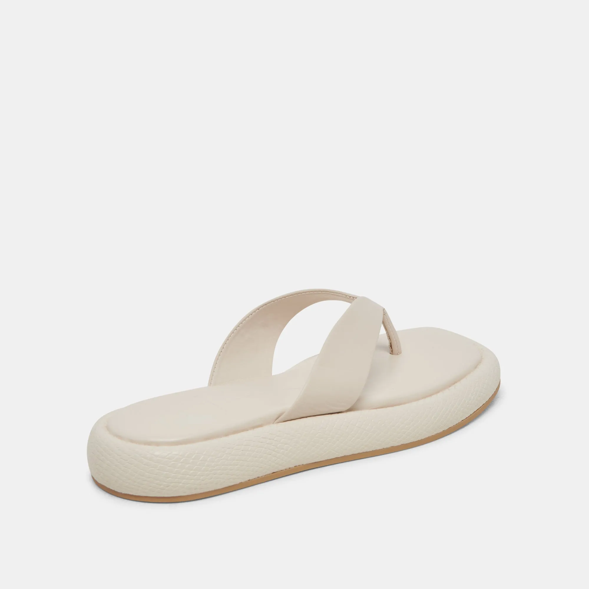 SANDALES ADIN EN CUIR IVOIRE