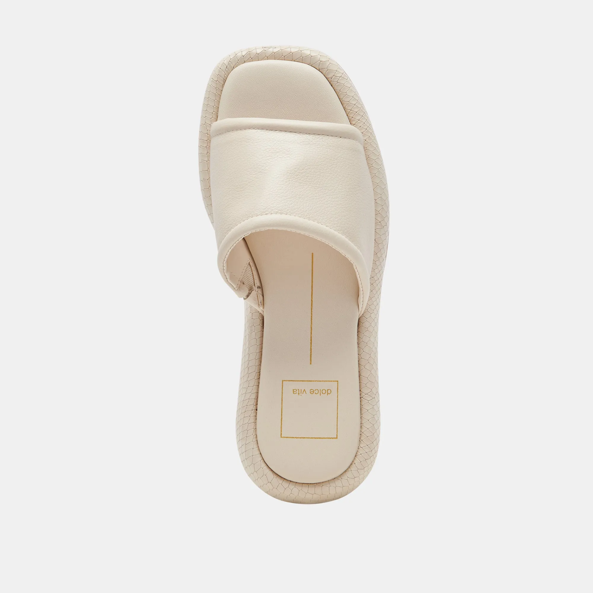 SANDALES AISHA EN CUIR IVOIRE