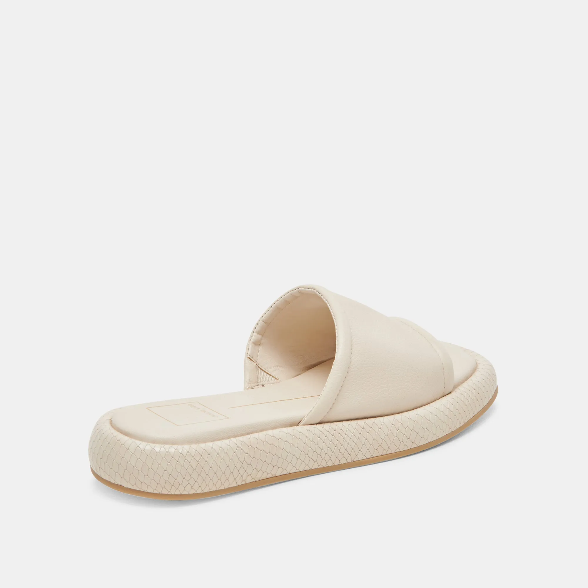 SANDALES AISHA EN CUIR IVOIRE