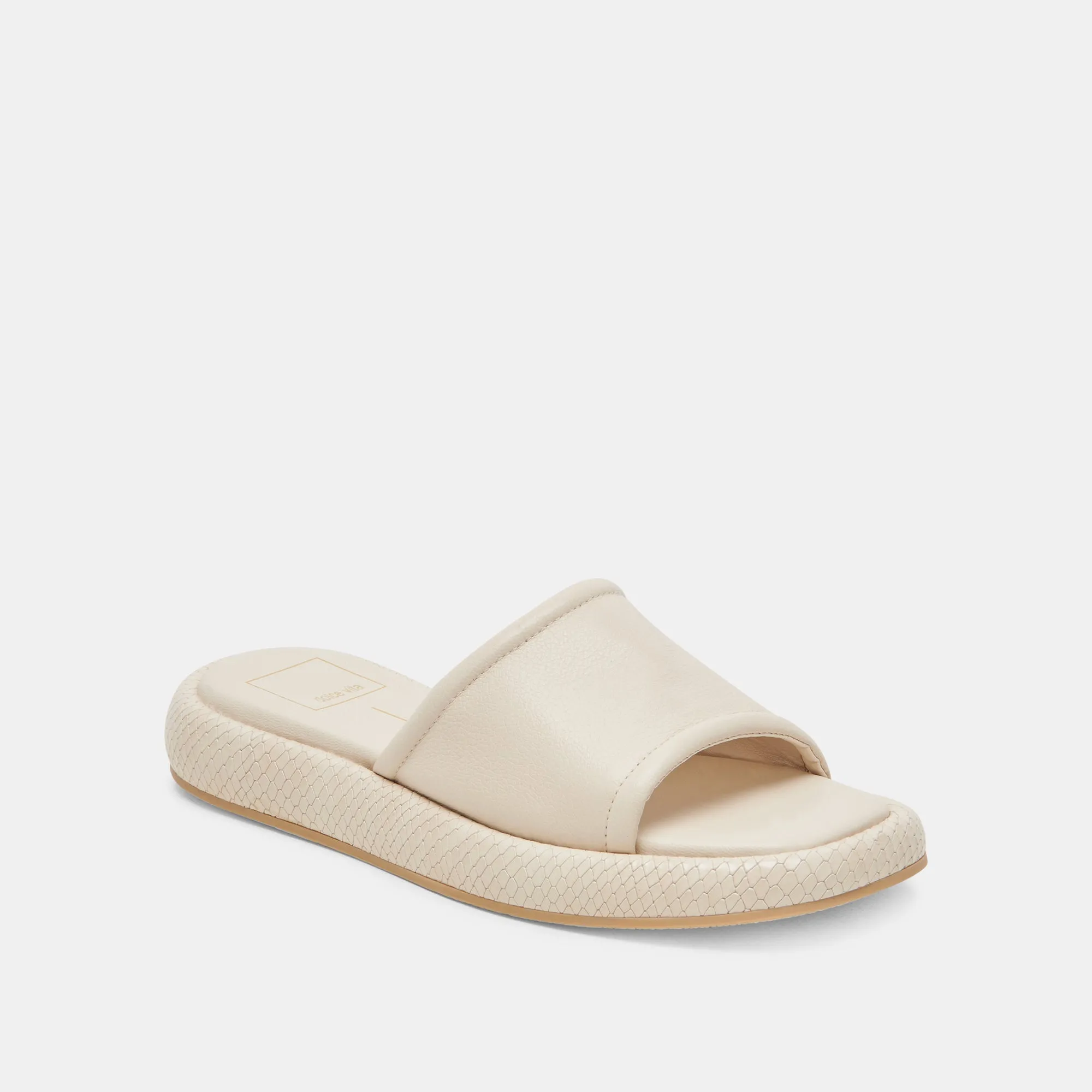 SANDALES AISHA EN CUIR IVOIRE