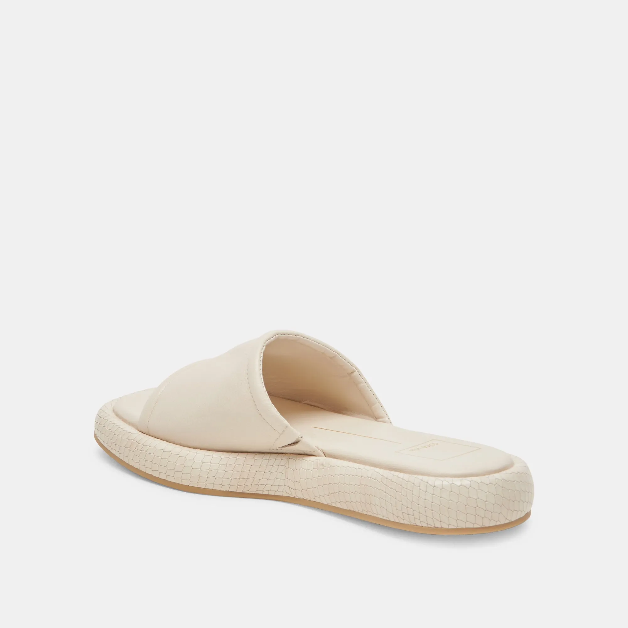 SANDALES AISHA EN CUIR IVOIRE