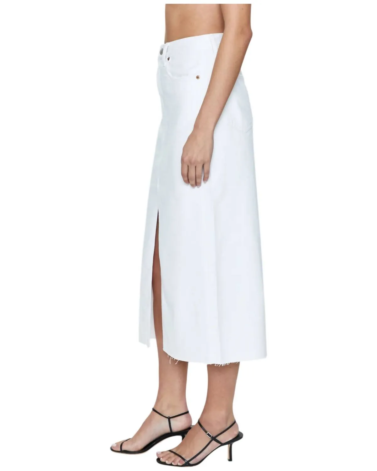 Jupe Midi Alice en Blanc