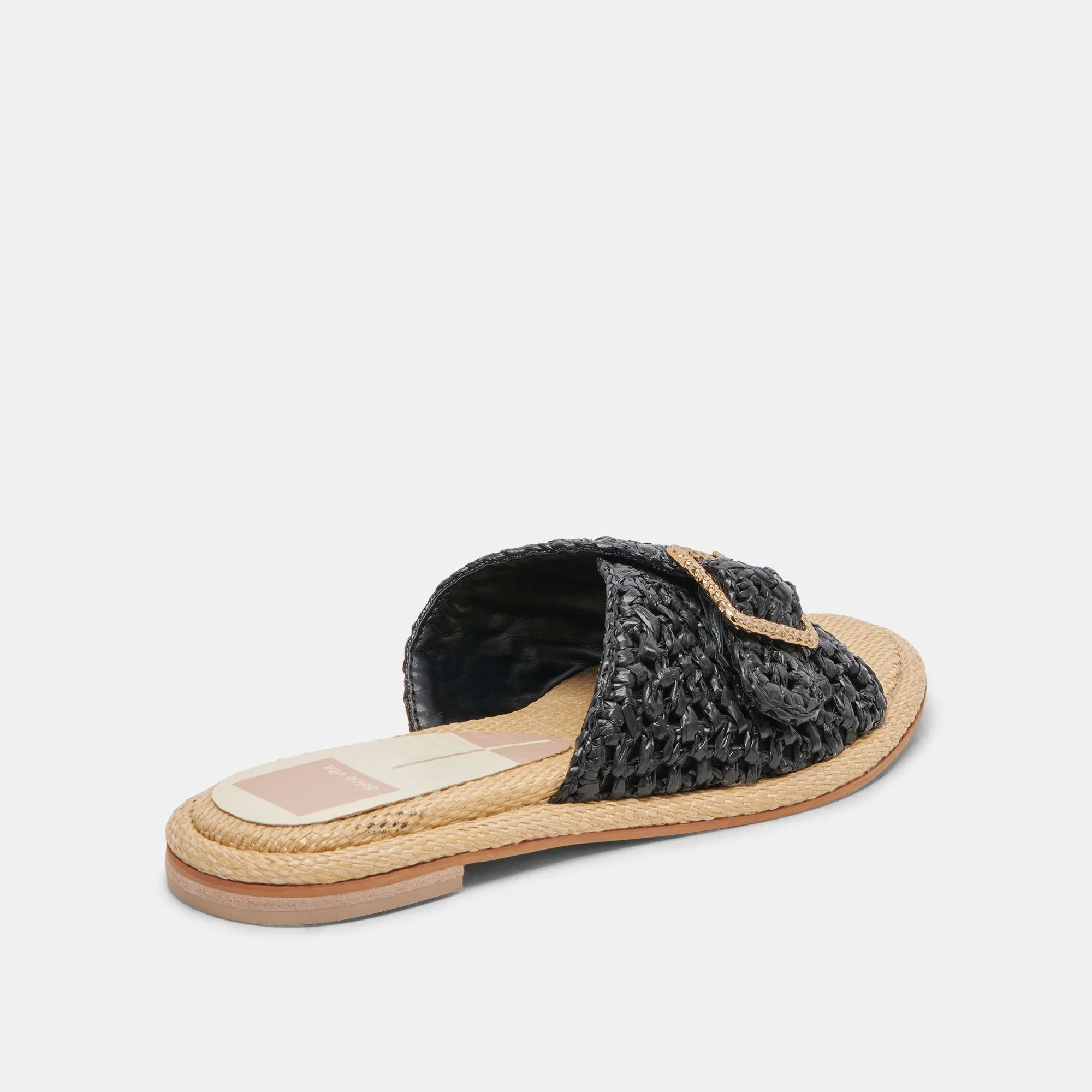 SANDALES ALONZO ONYX EN RAFFIA