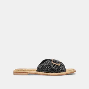 SANDALES ALONZO ONYX EN RAFFIA
