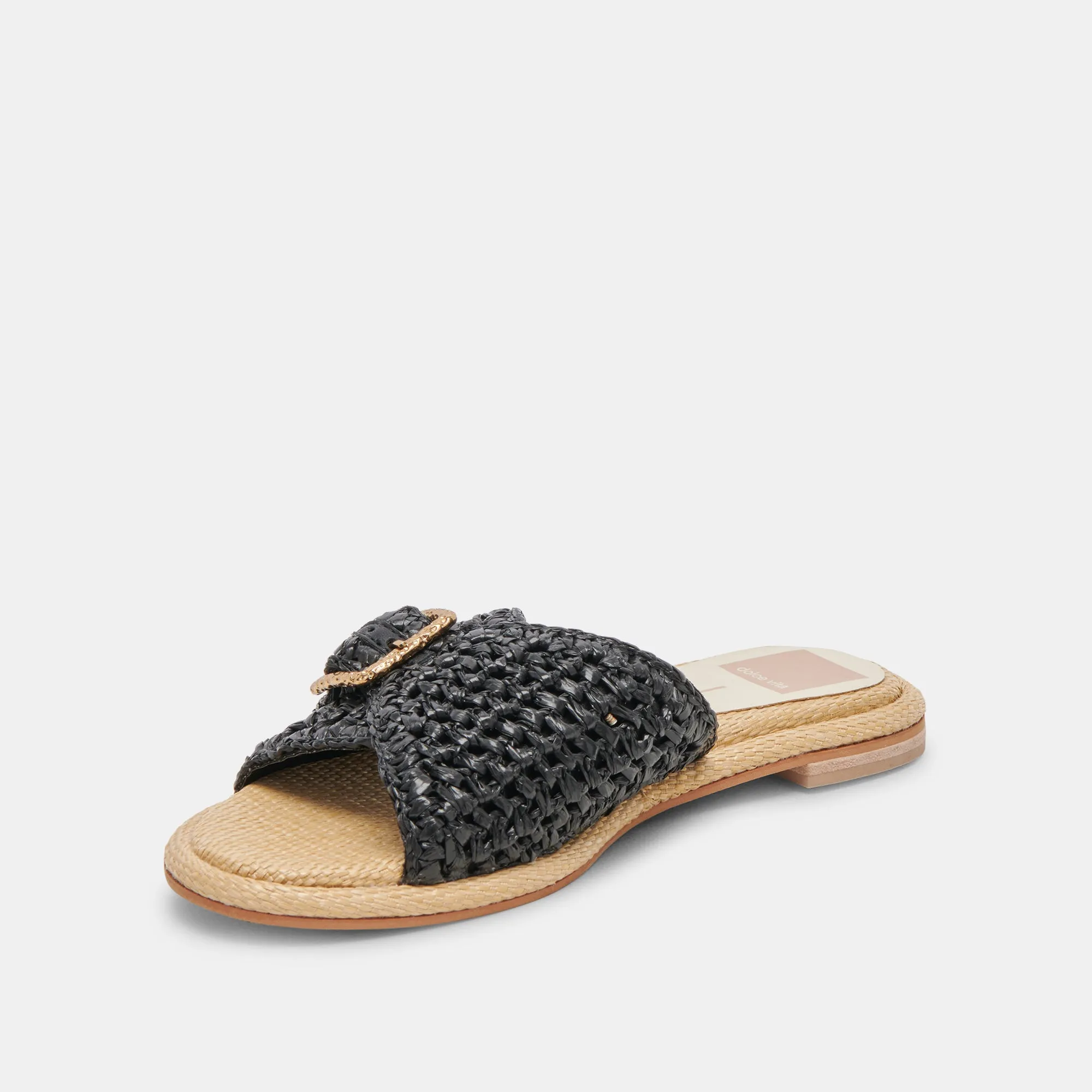 SANDALES ALONZO ONYX EN RAFFIA