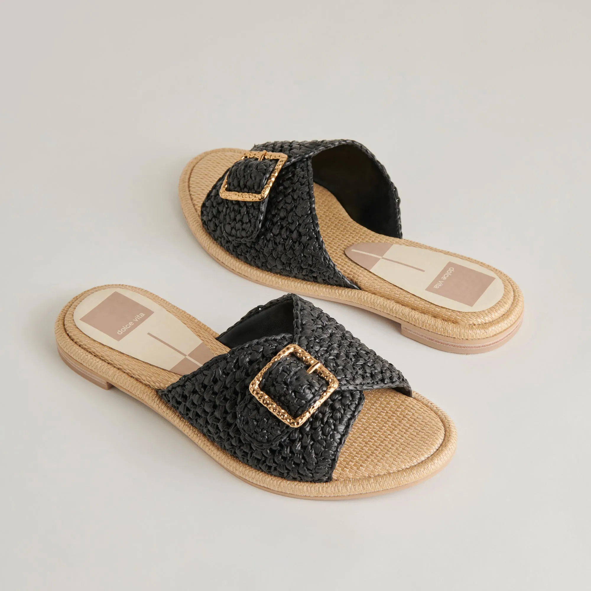 SANDALES ALONZO ONYX EN RAFFIA