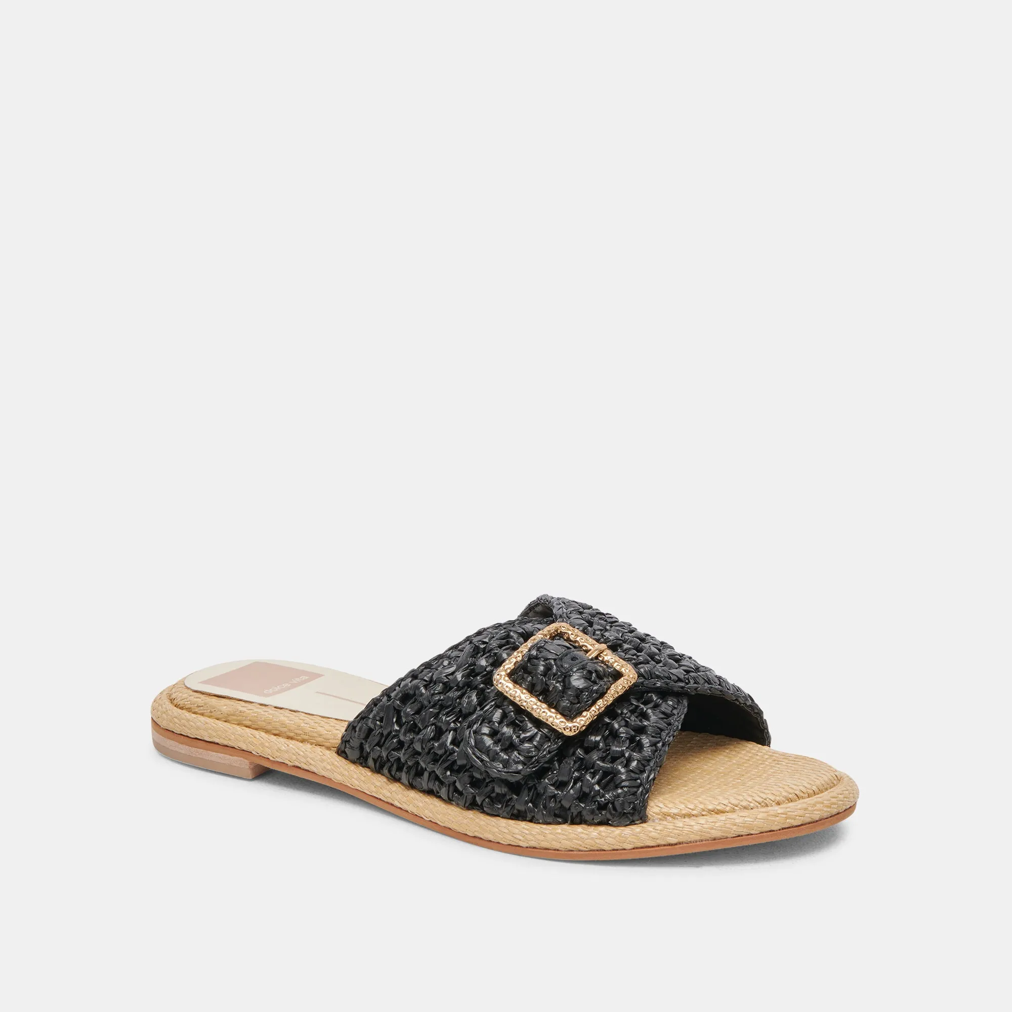SANDALES ALONZO ONYX EN RAFFIA