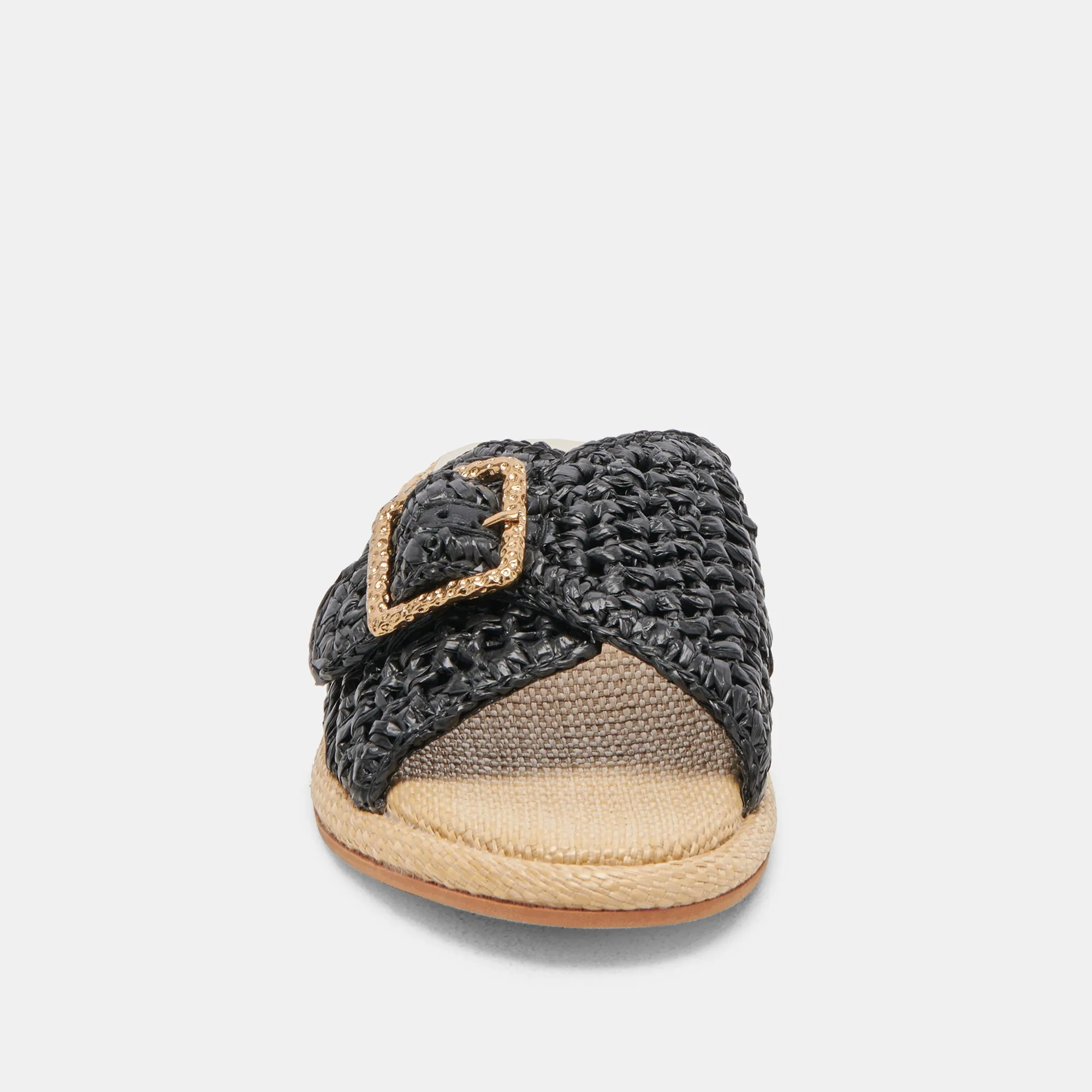 SANDALES ALONZO ONYX EN RAFFIA