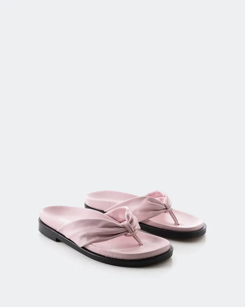 Aminta Cuir Rose Clair