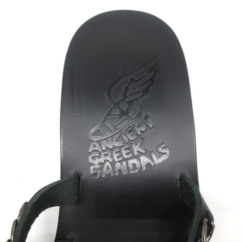 Sandales Ancient Greek Sandals Niki Chains à glissière en cuir noir taille 37