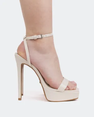 Anguila Cuir Blanc Cassé