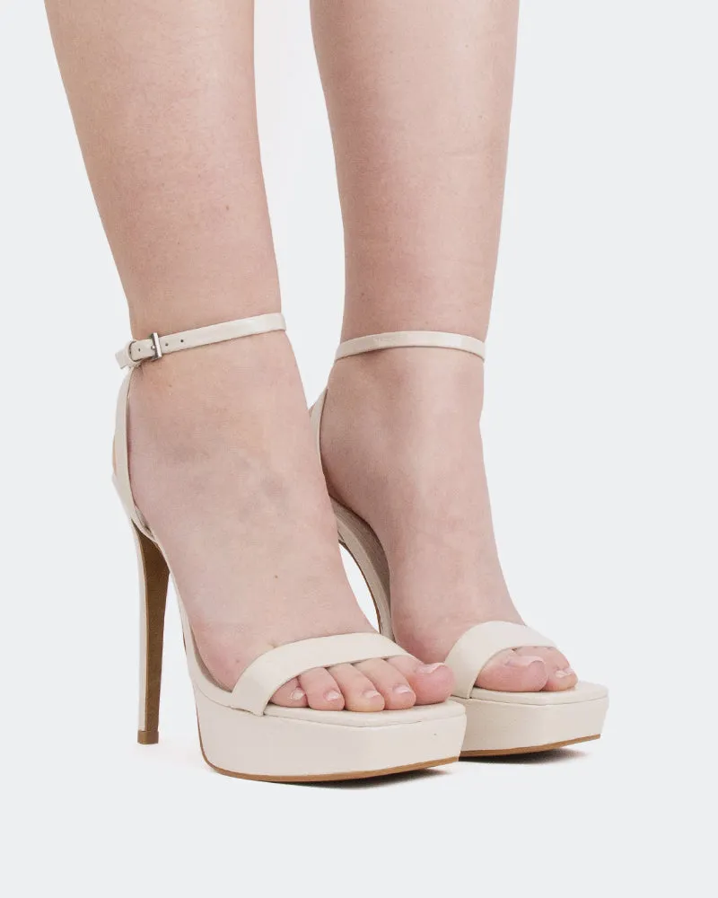 Anguila Cuir Blanc Cassé