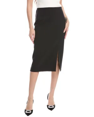 Jupe crayon mi-longue asymétrique à enfiler Anne Klein