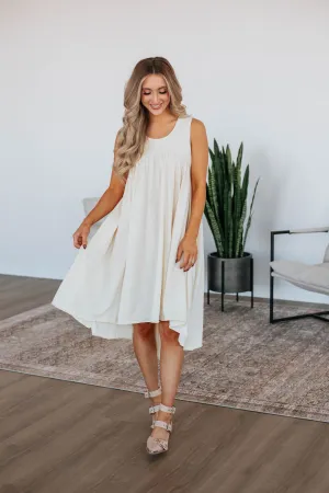 Robe midi Ariella - Naturel