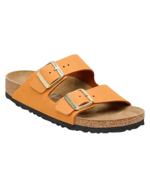 Sandales en cuir Nubuck Arizona en orange brûlé