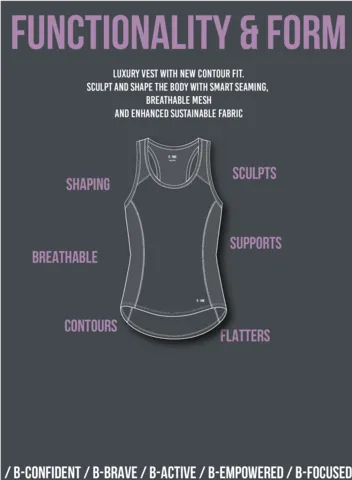 Gilet de sport en matière recyclée B-Confident | Pétale