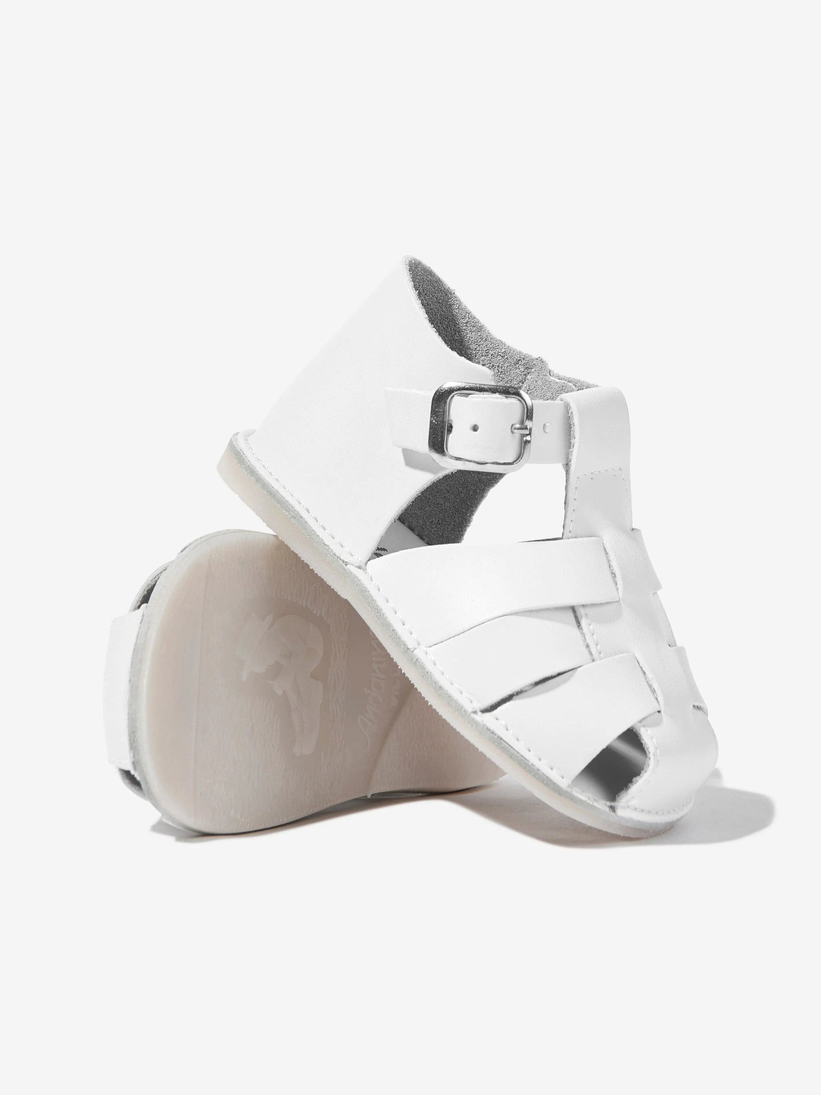 Sandales pré-marche pour bébé en blanc
