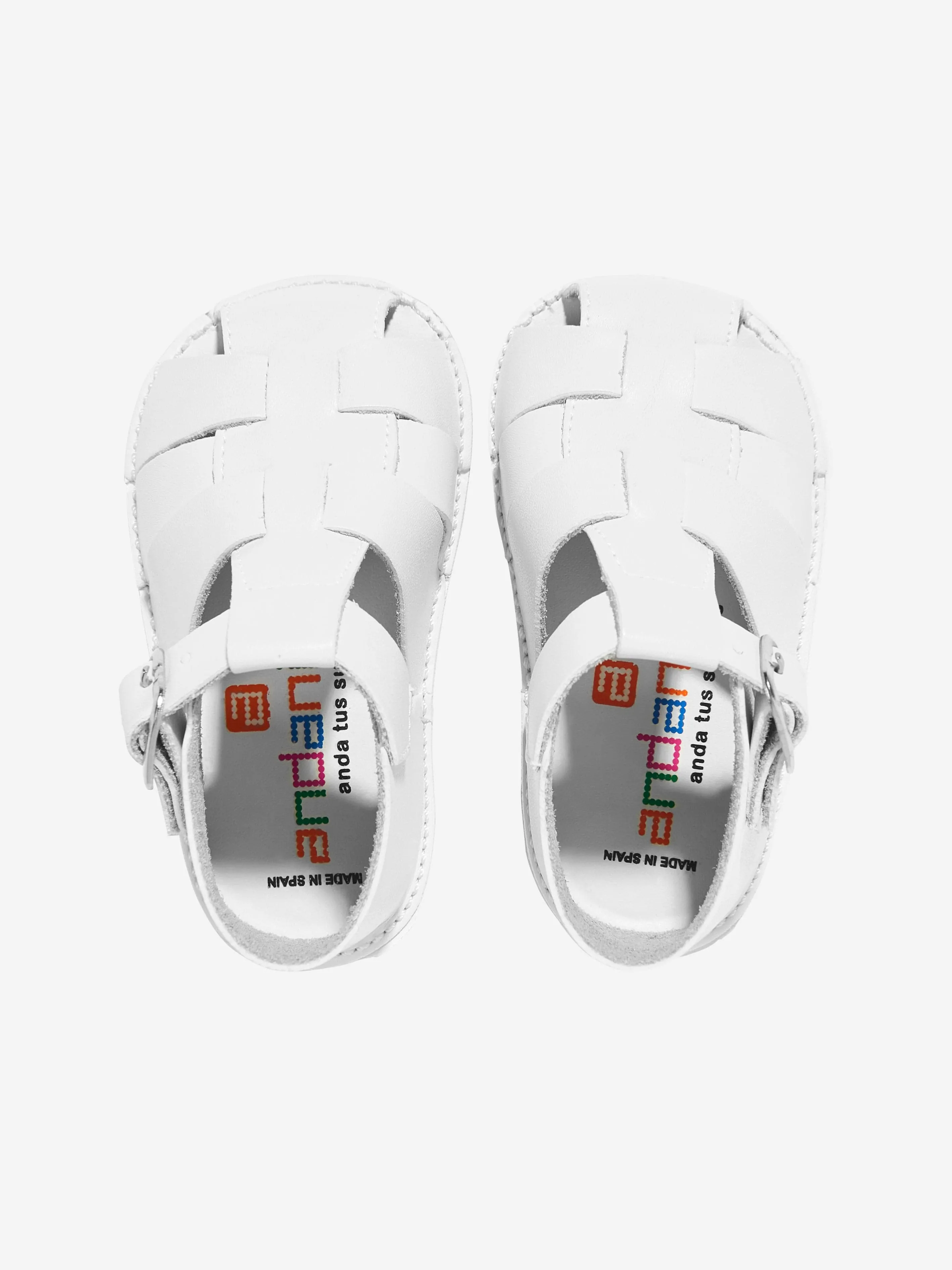 Sandales pré-marche pour bébé en blanc