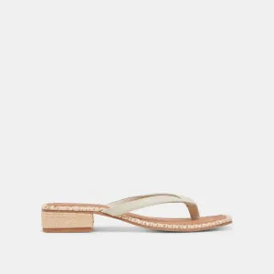 SANDALES BARTY EN CUIR BLANC