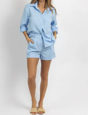 Ensemble Basique Court en Bleu