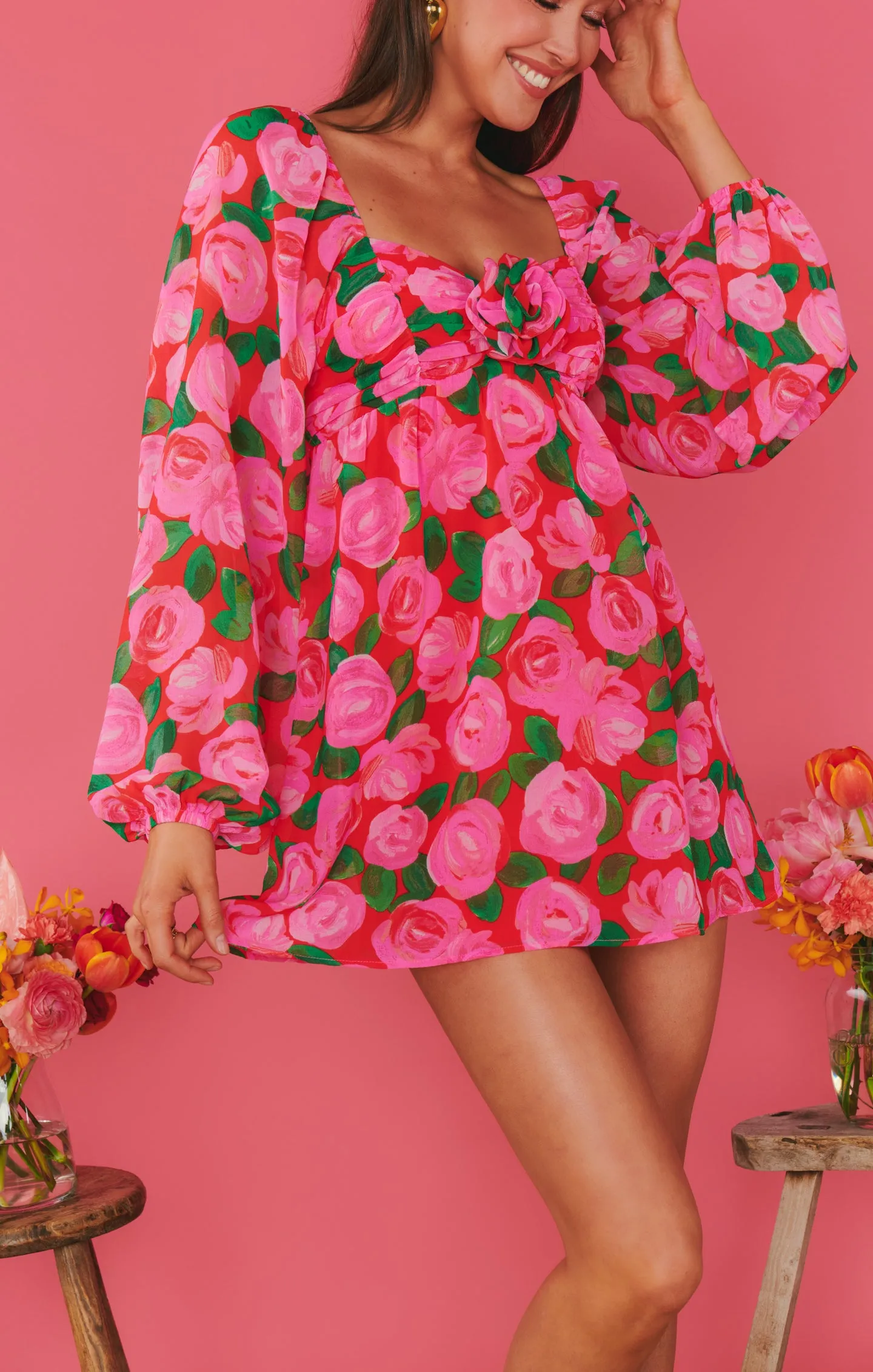 Robe Becca Babydoll ~ Rosie Blooms