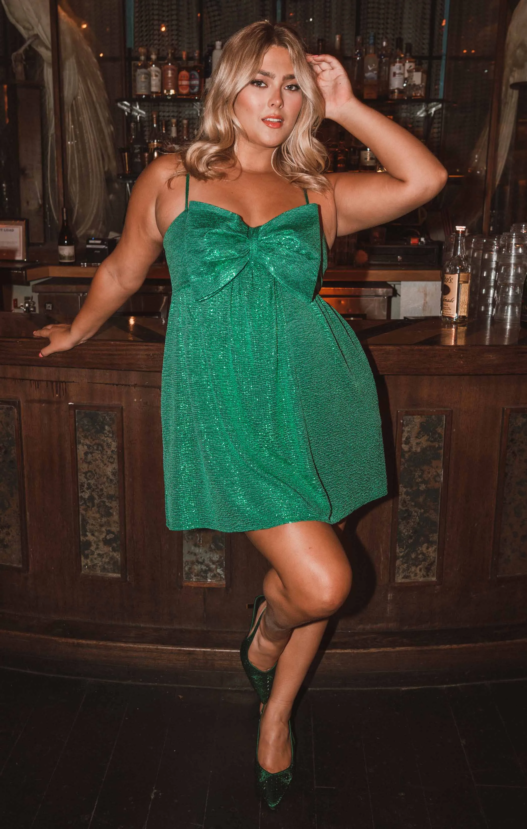 Meilleure Robe à Nœud ~ Confettis Verts