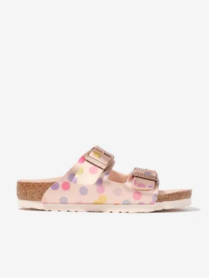 BIRKENSTOCK Sandales Arizona à pois métallisés pour fille en cuivre