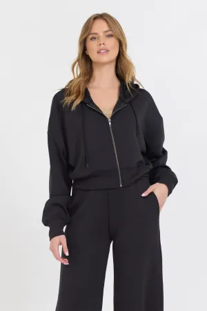 Veste polaire courte zippée Black Cloud