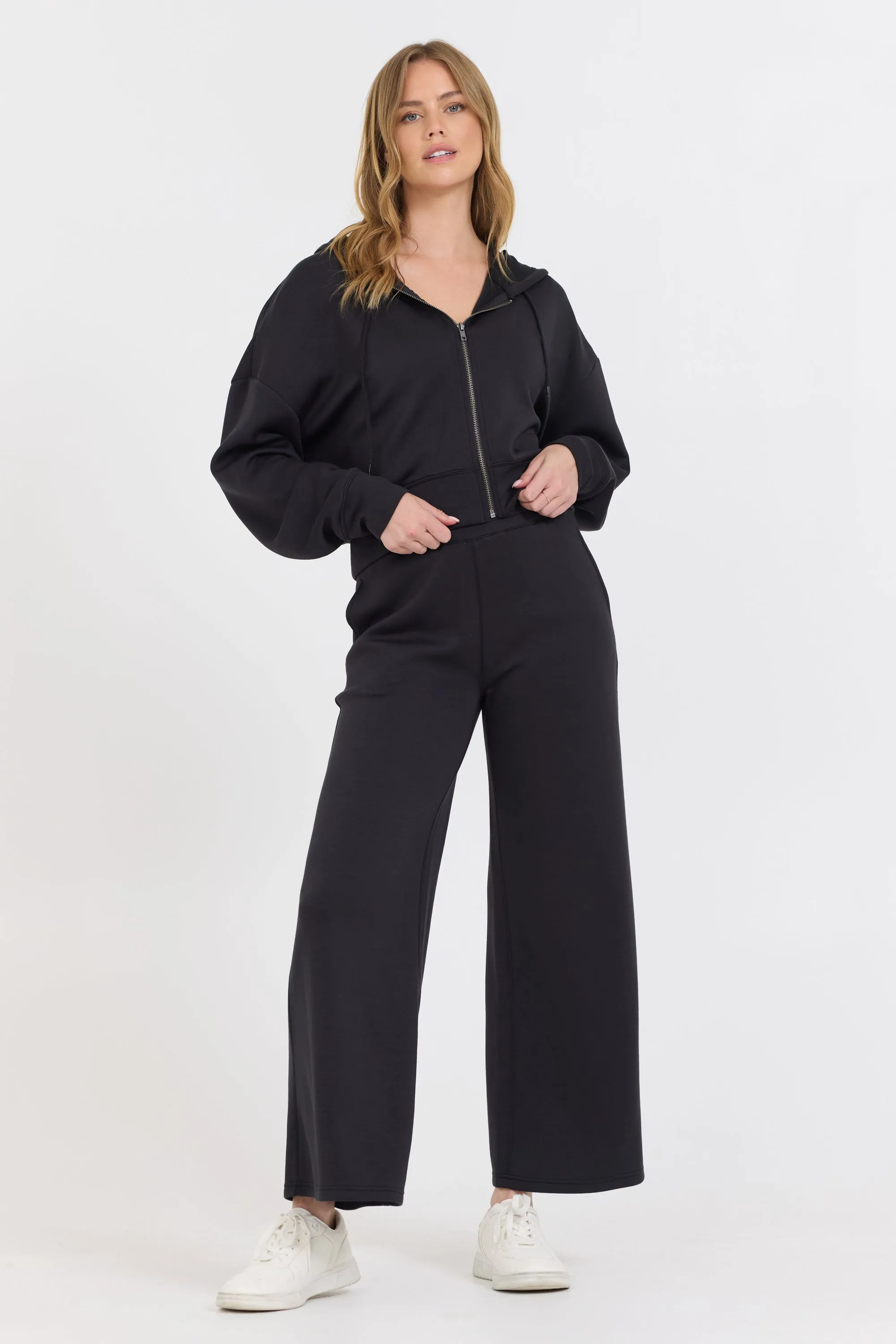 Veste polaire courte zippée Black Cloud