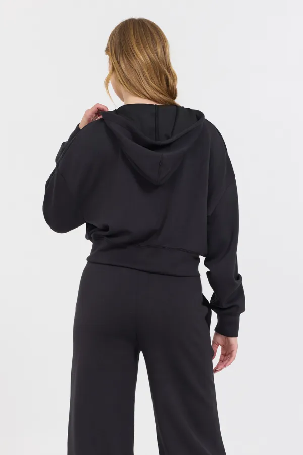 Veste polaire courte zippée Black Cloud
