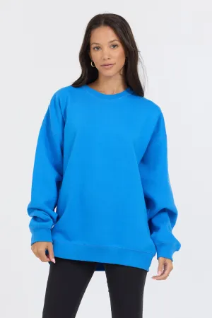 Pull col rond Proweave bleu