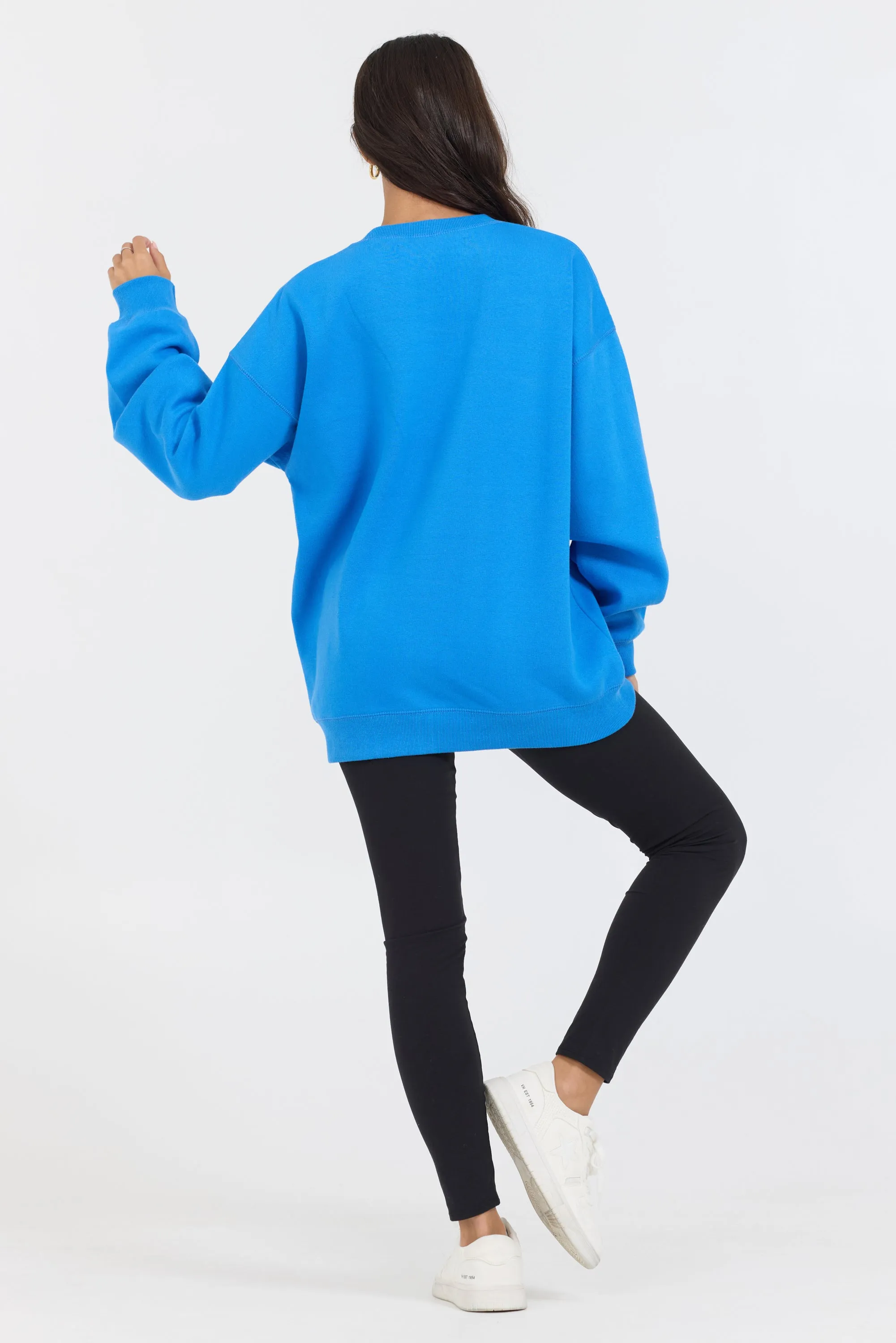Pull col rond Proweave bleu