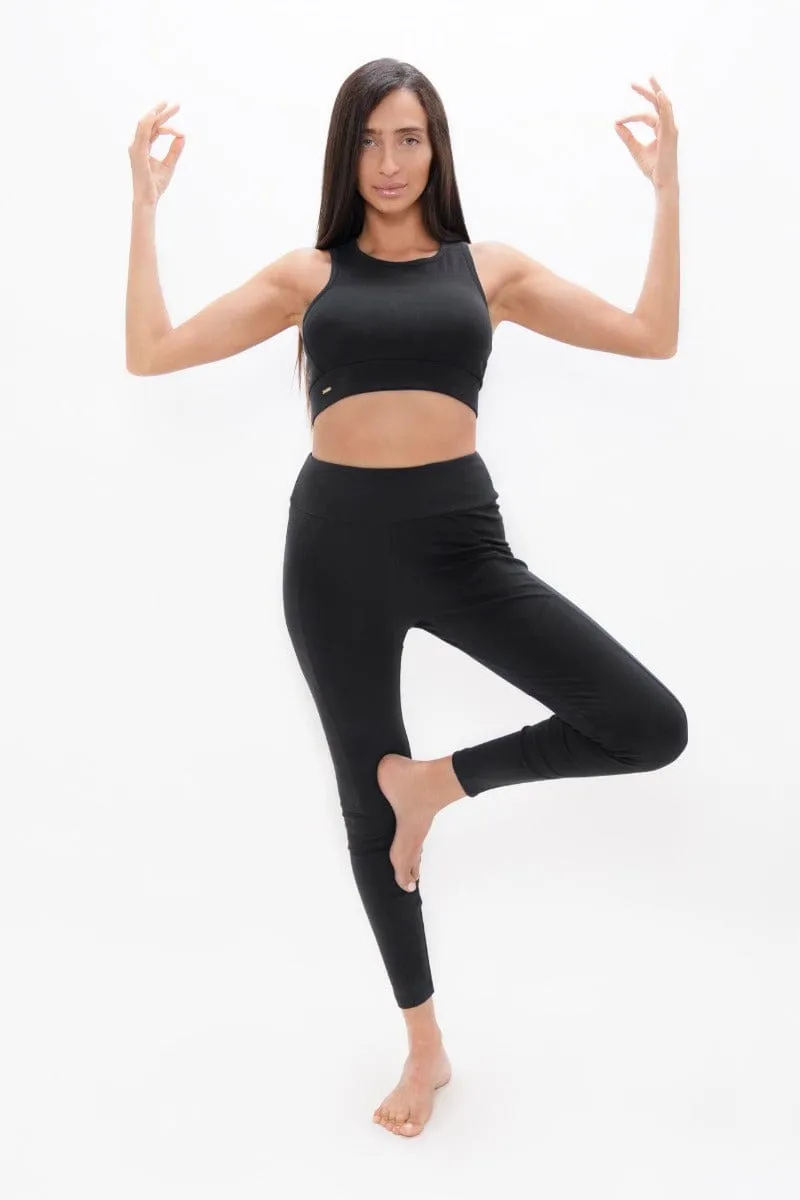 Boston PYRATEX® Haut de soutien-gorge à dos ouvert | Sable noir
