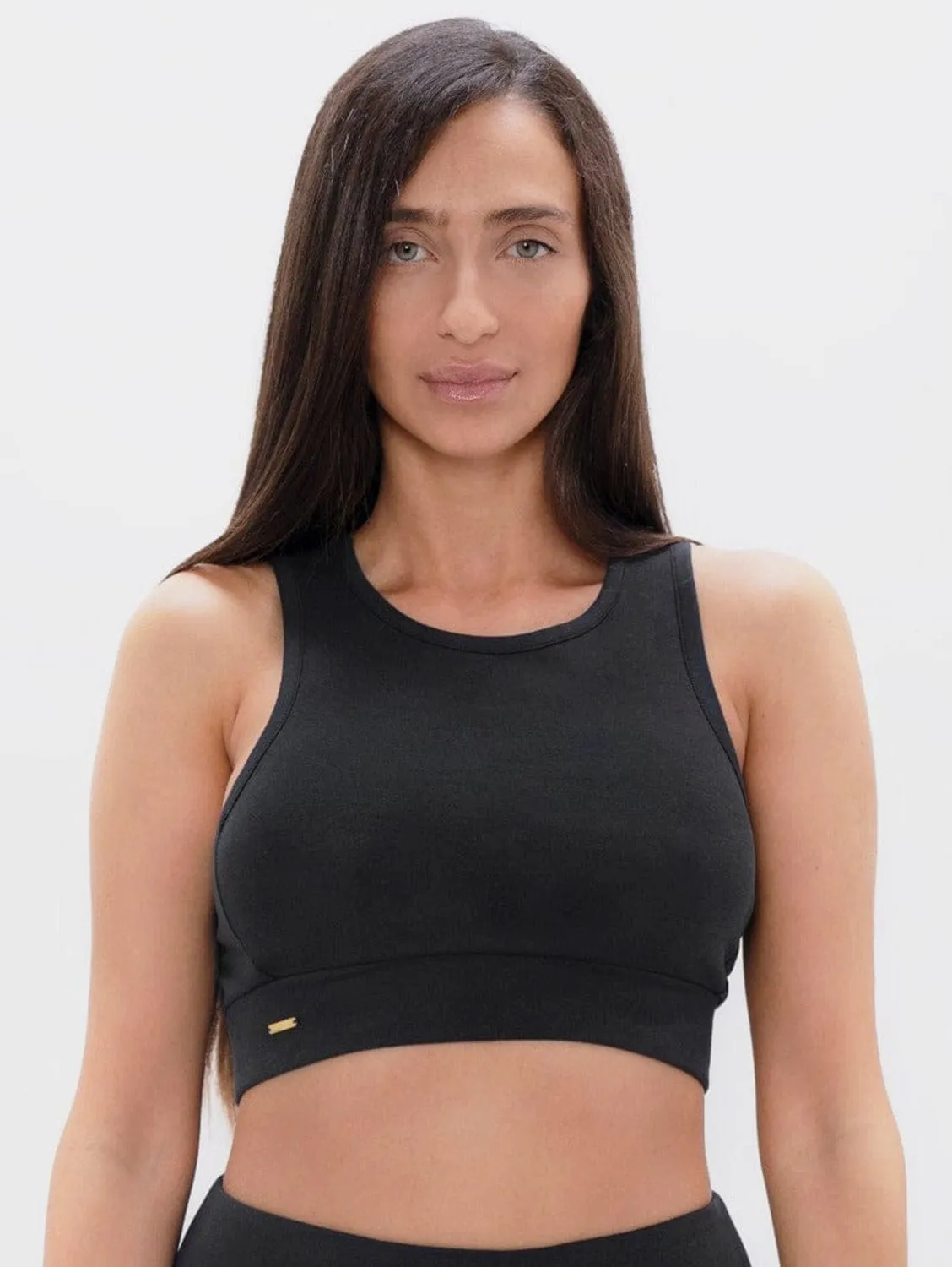 Boston PYRATEX® Haut de soutien-gorge à dos ouvert | Sable noir