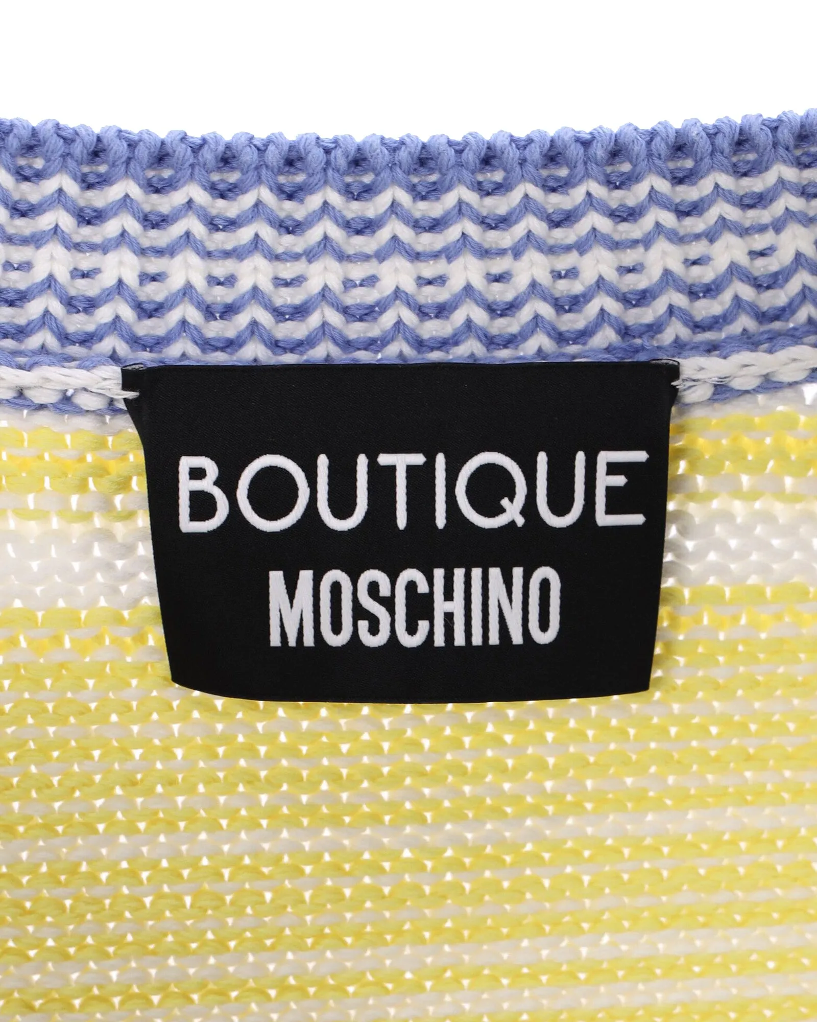 Cardigan rayé Moschino en coton multicolore