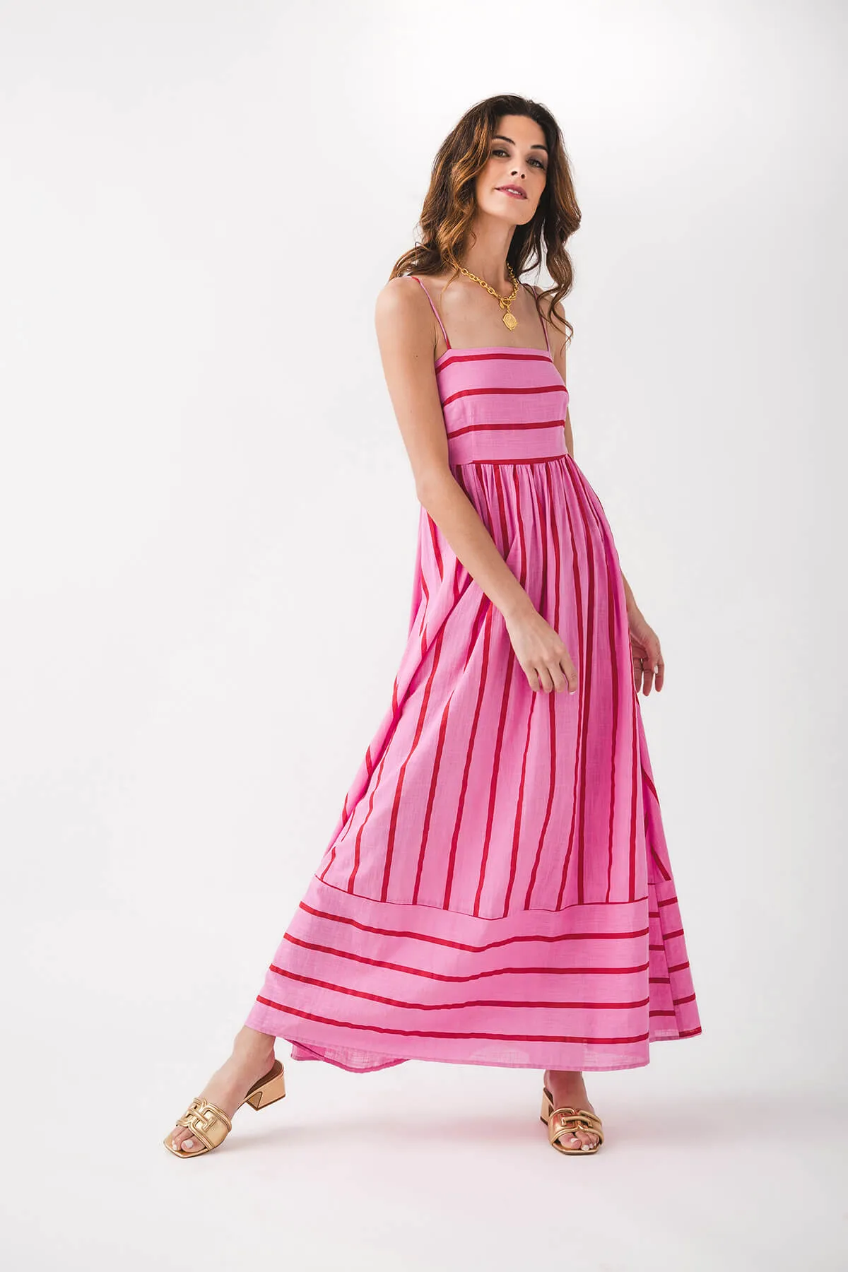 Robe longue rayée Lynsey By Together