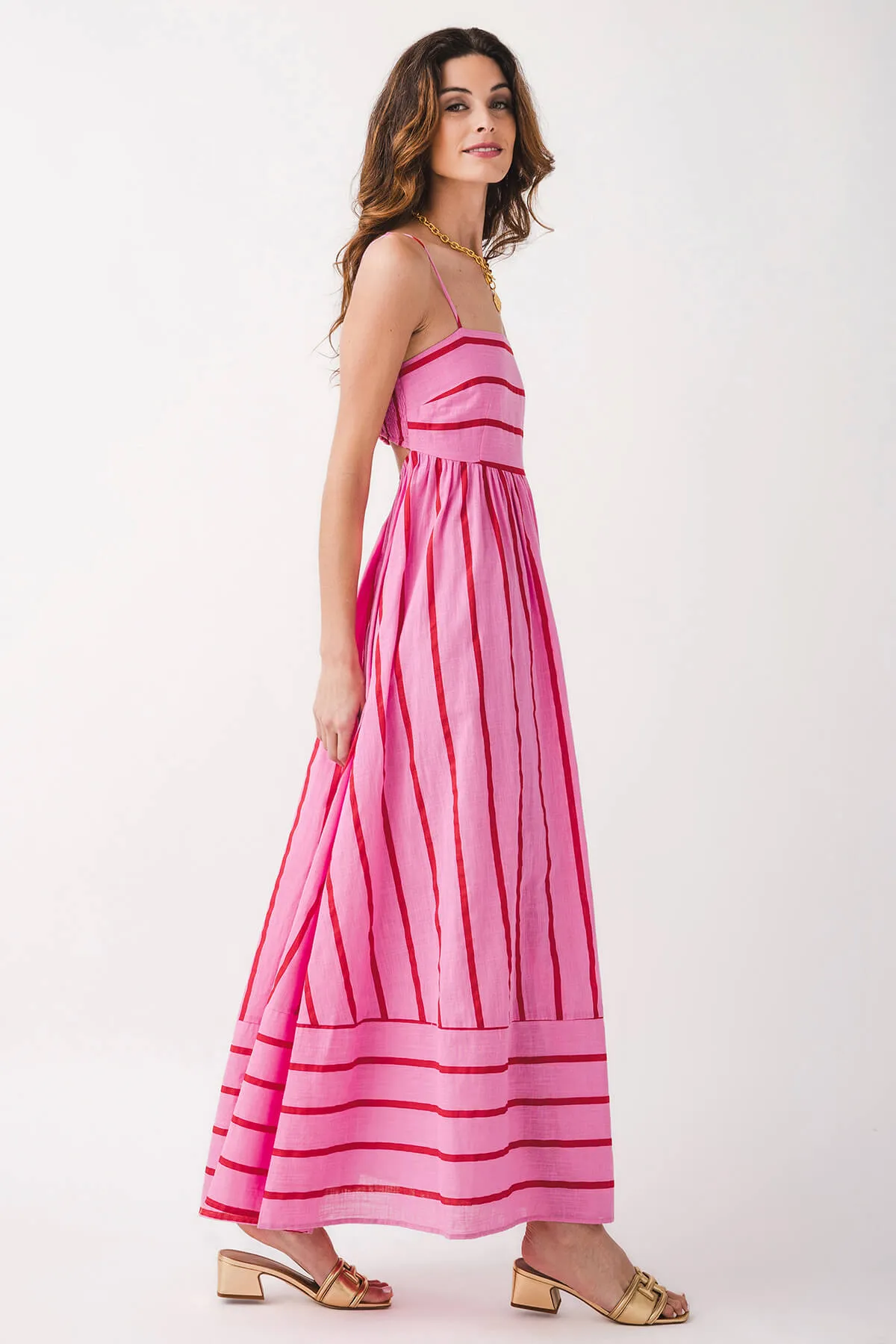 Robe longue rayée Lynsey By Together