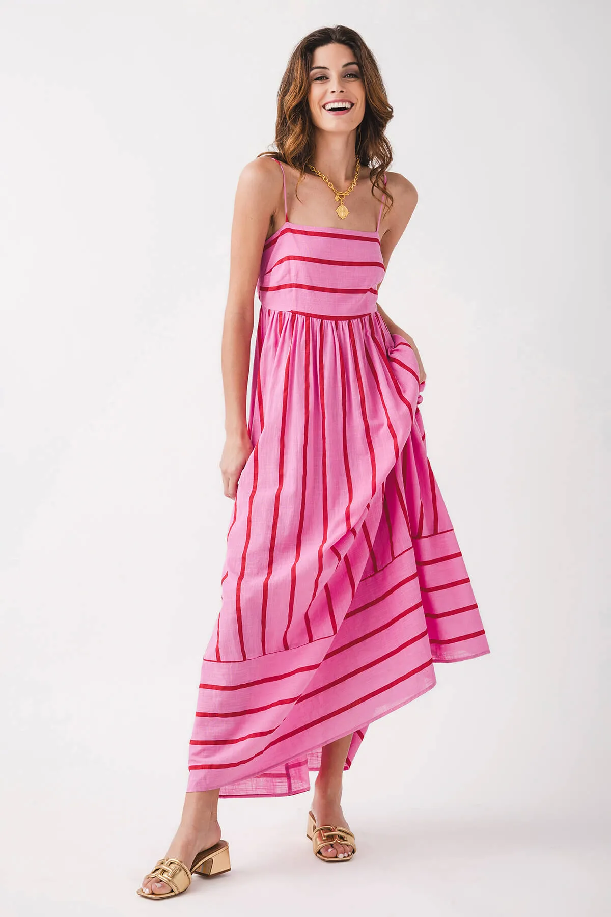 Robe longue rayée Lynsey By Together