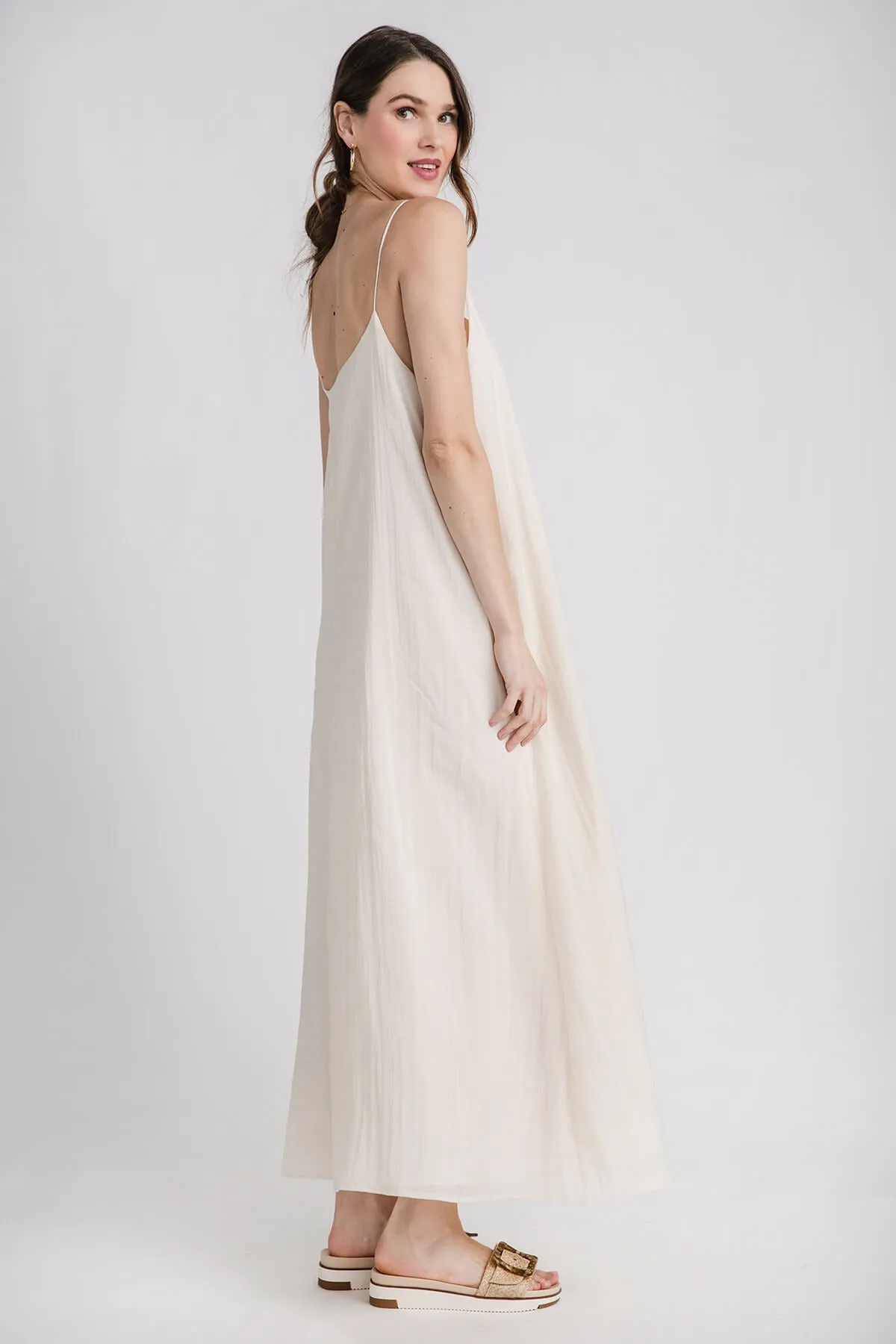 Robe longue col V By Together
