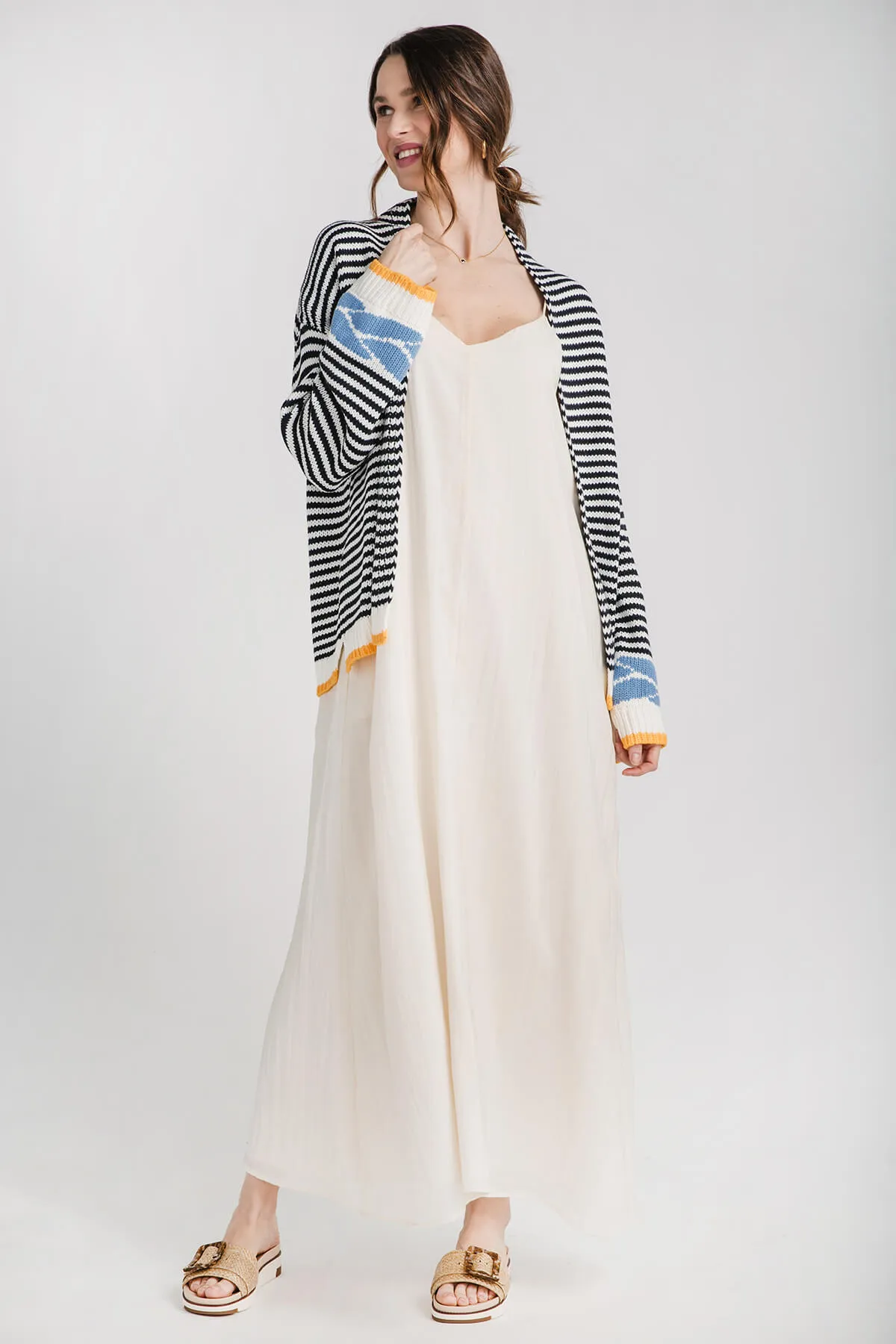 Robe longue col V By Together