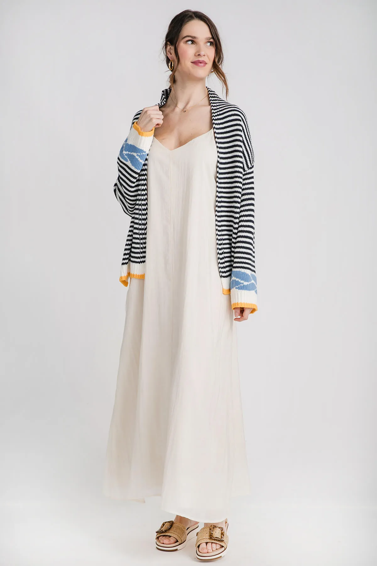 Robe longue col V By Together
