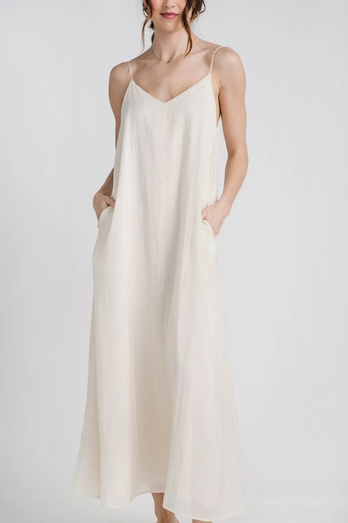 Robe longue col V By Together