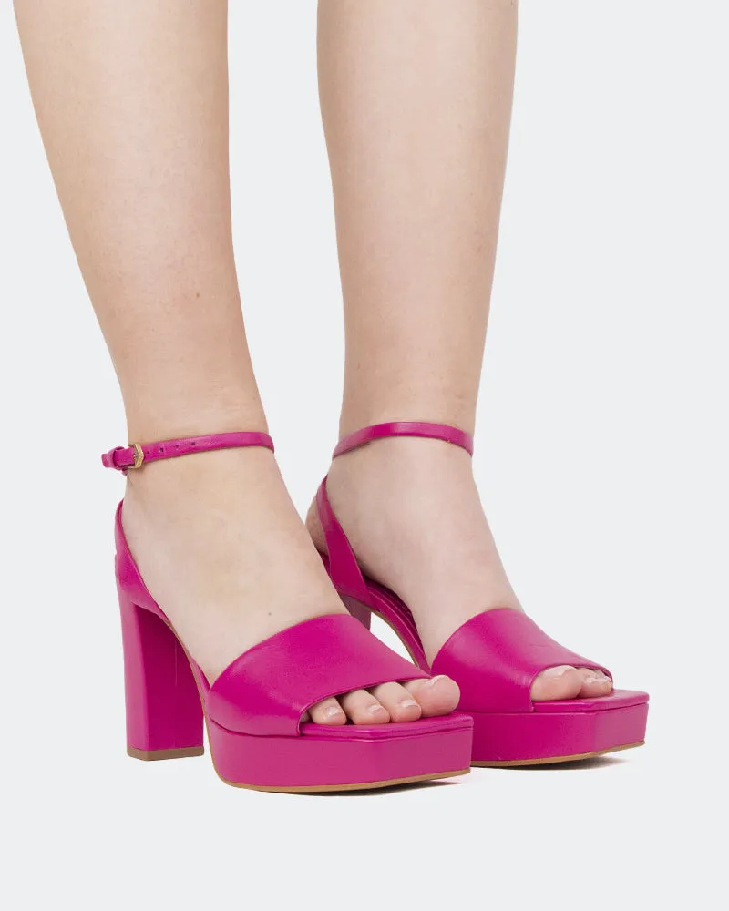 Caicos, Cuir Fuchsia/Fuchsia Leather