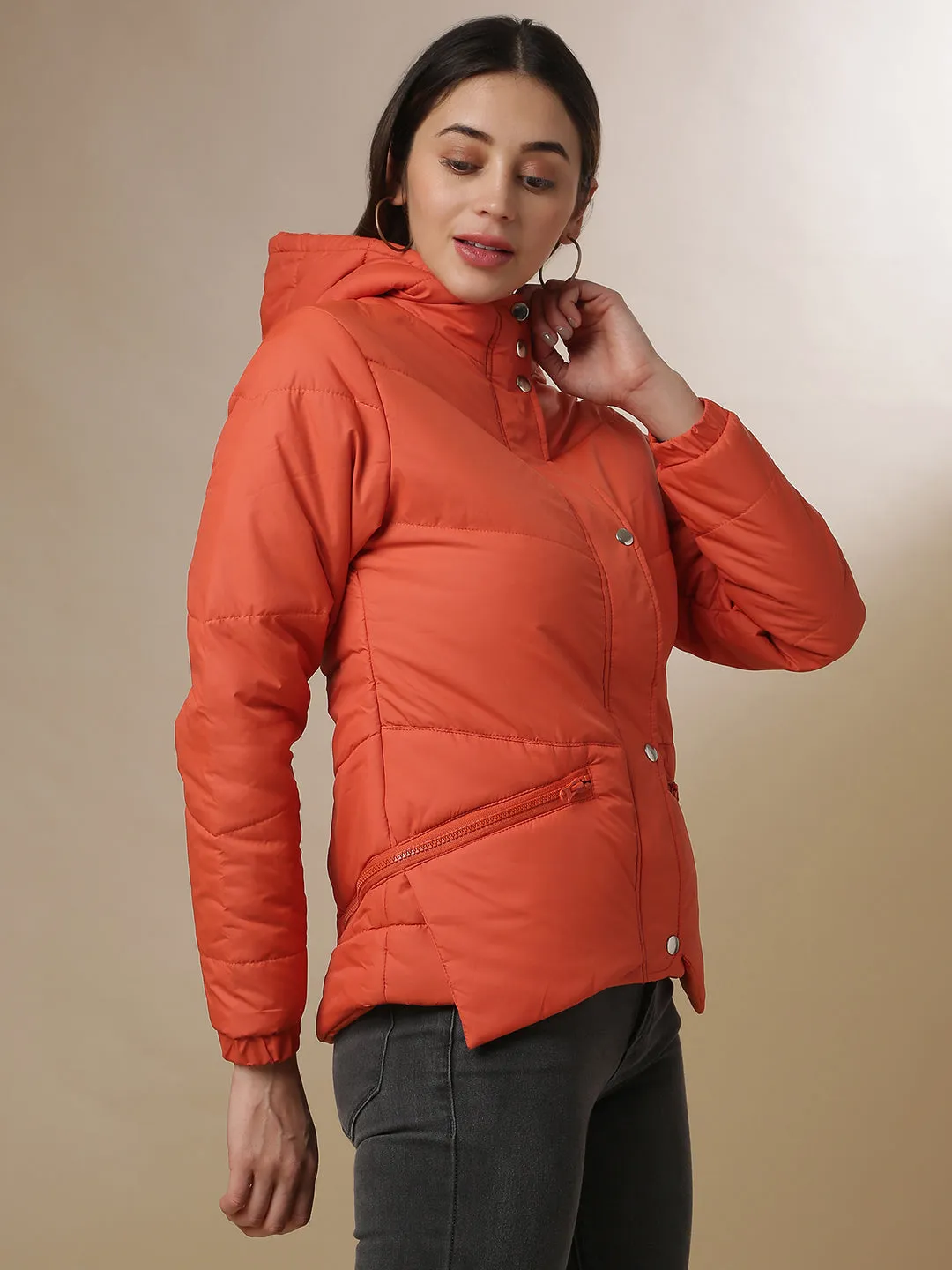 Veste bomber décontractée stylée pour femmes Campus Sutra