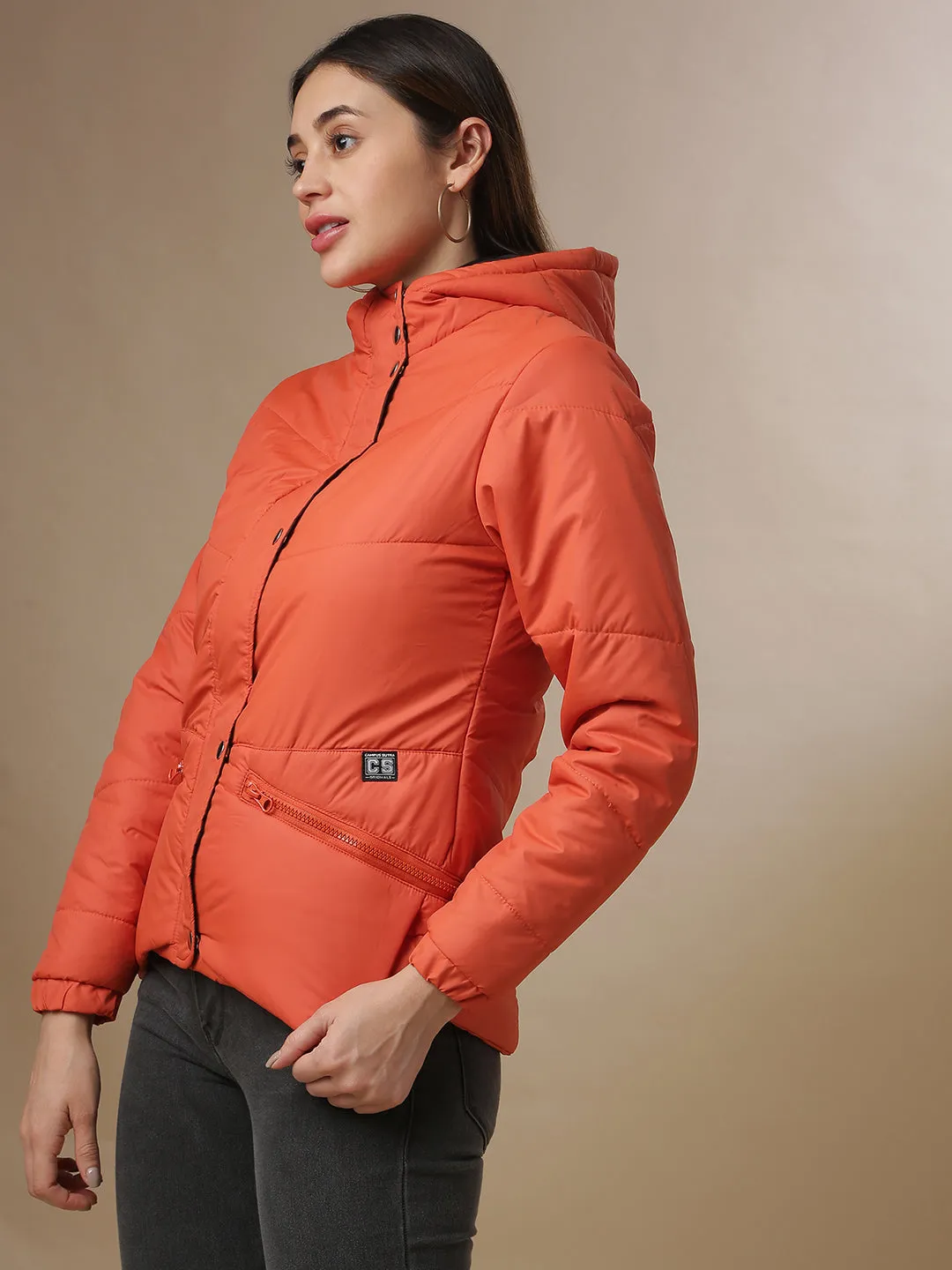 Veste bomber décontractée stylée pour femmes Campus Sutra