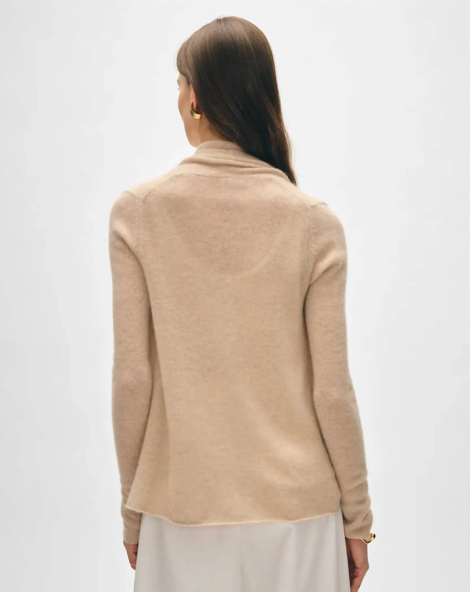 Cardigan en cachemire sable