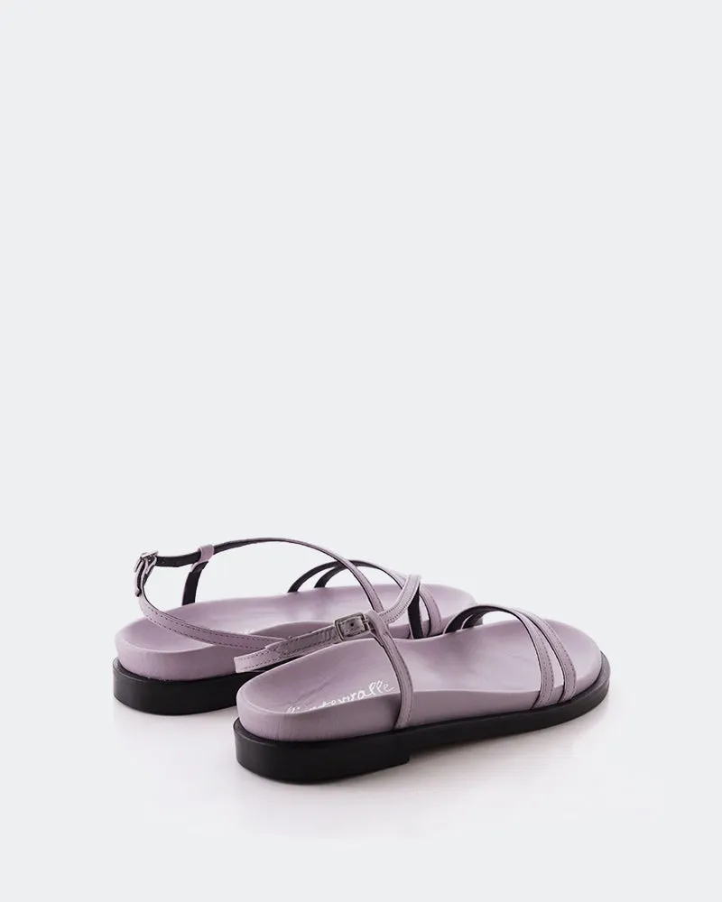 Cassiane Lilac en Cuir